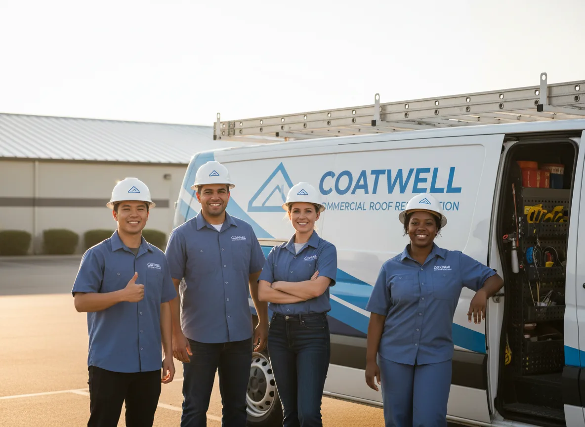 Commercial roof coating company in Arena, WI
